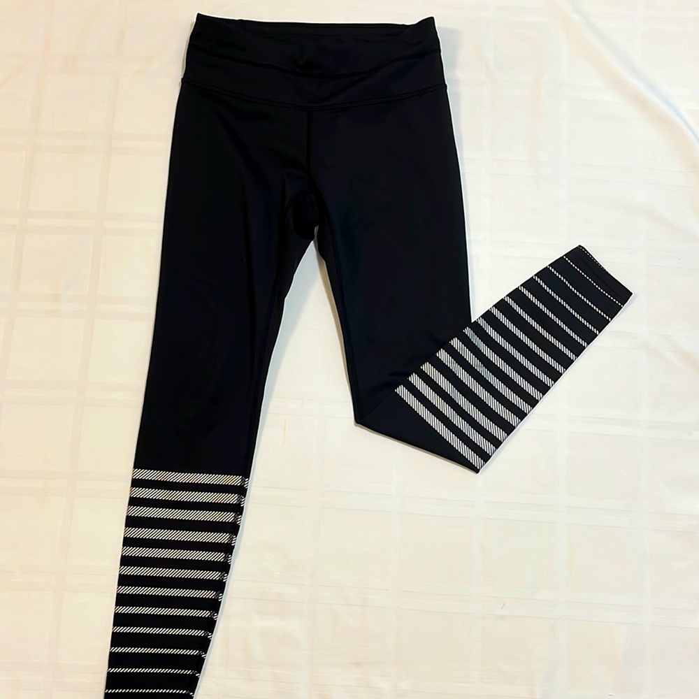 Athleta Silver Shine Stripe Sonar Legging